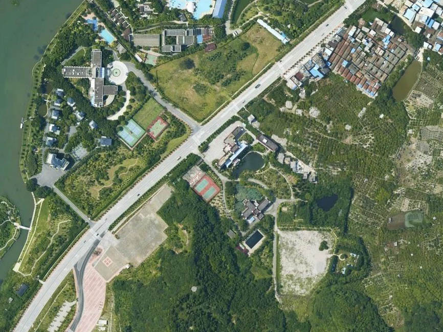 四川成都景区倾斜摄影拍摄