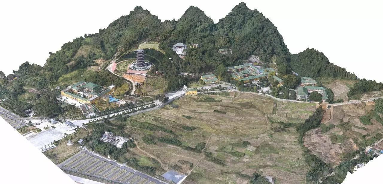 四川倾斜摄影在景区的实际效果